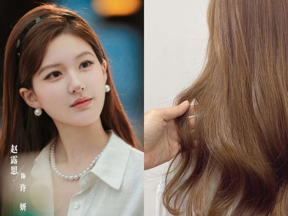趙露思《許我耀眼》許妍同款蜜茶棕髮色！低調淺棕也能玩出高級感，5種綁髮造型、全都美翻！-4