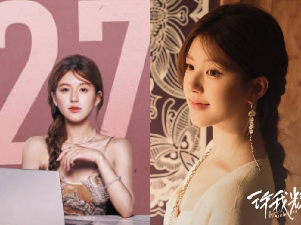 趙露思《許我耀眼》許妍同款蜜茶棕髮色！低調淺棕也能玩出高級感，5種綁髮造型、全都美翻！-13