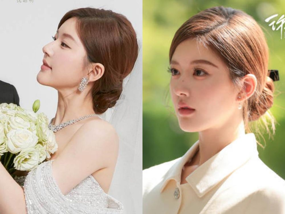 趙露思《許我耀眼》許妍同款蜜茶棕髮色！低調淺棕也能玩出高級感，5種綁髮造型、全都美翻！-11