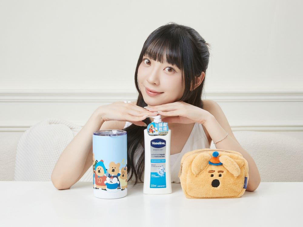 凡士林攜手DINOTAENG打造「冬日療癒限定組」！乾敏肌命定舒敏大白瓶、修護大黃瓶，買額送超可愛限量呆萌町周邊！-4