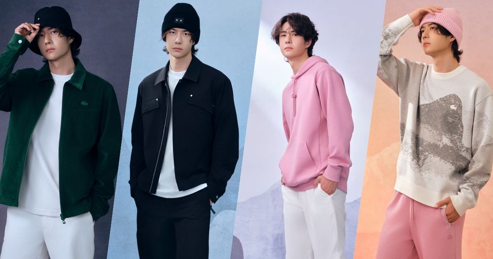 男神穿粉色也太好看！LACOSTE全球代言人「王一博」首個聯名系列來了！-2