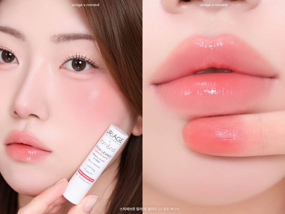 唇膏控要瘋了！法國URIAGE國民護唇膏X韓國人氣彩妝rom&nd推出聯名「潤色護唇膏」唇色又潤又美、還能當腮紅色！-7