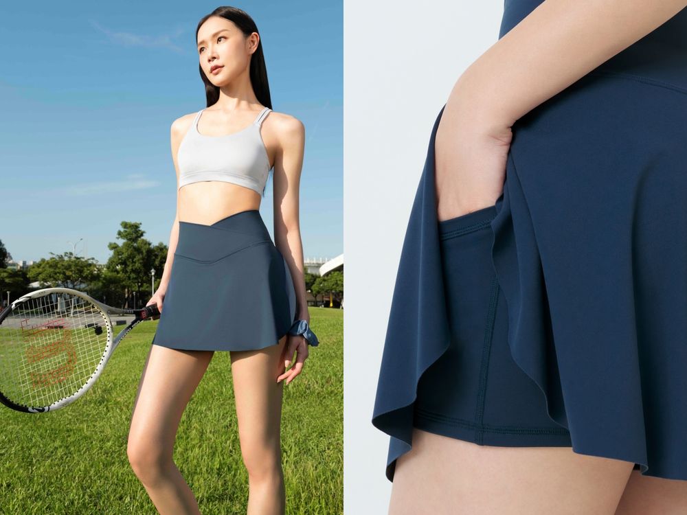 內衣專家來了！黛安芬全新運動背心、瑜珈褲有夠燒！「V型褲裙」女孩們都該有一件！-5