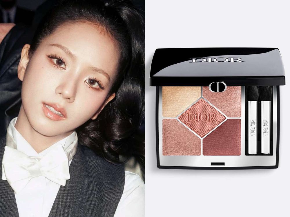 JISOO「冷光玫瑰肌」驚豔巴黎！迪奧2026春夏時裝週妝容全解析，水潤氣墊底妝、冷調高光、玫瑰頰彩，征服DIOR大秀！-3