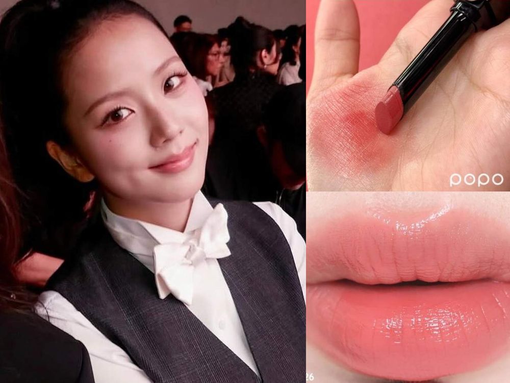 JISOO「冷光玫瑰肌」驚豔巴黎！迪奧2026春夏時裝週妝容全解析，水潤氣墊底妝、冷調高光、玫瑰頰彩，征服DIOR大秀！-5