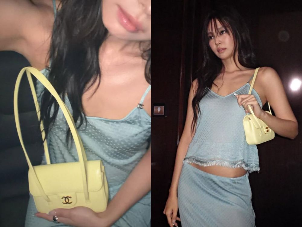 果然是終極繆思！Jennie金珍妮駕到CHANEL大秀！「水藍背心＋流蘇裙」慵懶性感嗨翻全場！-5