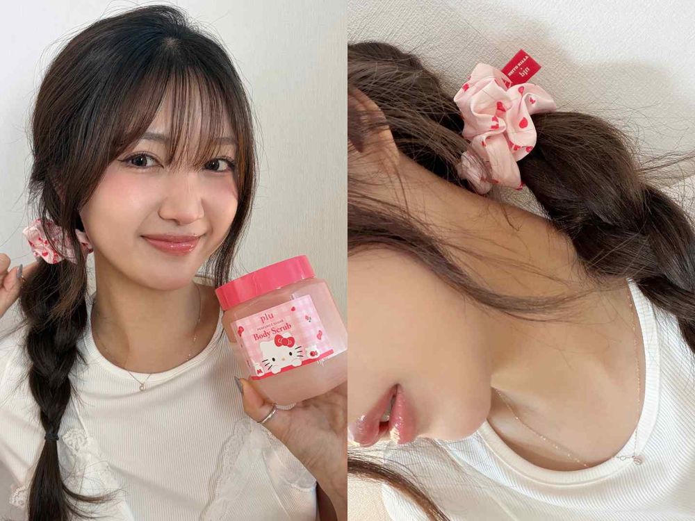 韓女搶著收藏！韓國國民香氛磨砂膏聯名Hello Kitty，沐浴球、髮帶周邊萌翻天，OLIVE YOUNG上市秒賣爆！-16