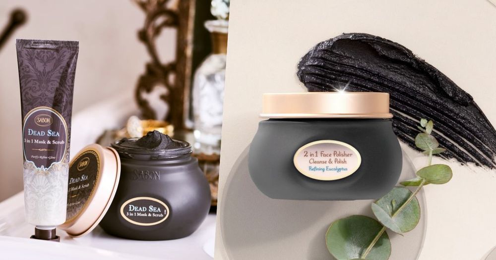 SABON尊榮黑金一週年了！死海黑礦泥系列新成員「臉部磨砂膏」登場，屢獲日本@cosme最佳潔顏賞、拋光＋淨化一抹搞定！-1
