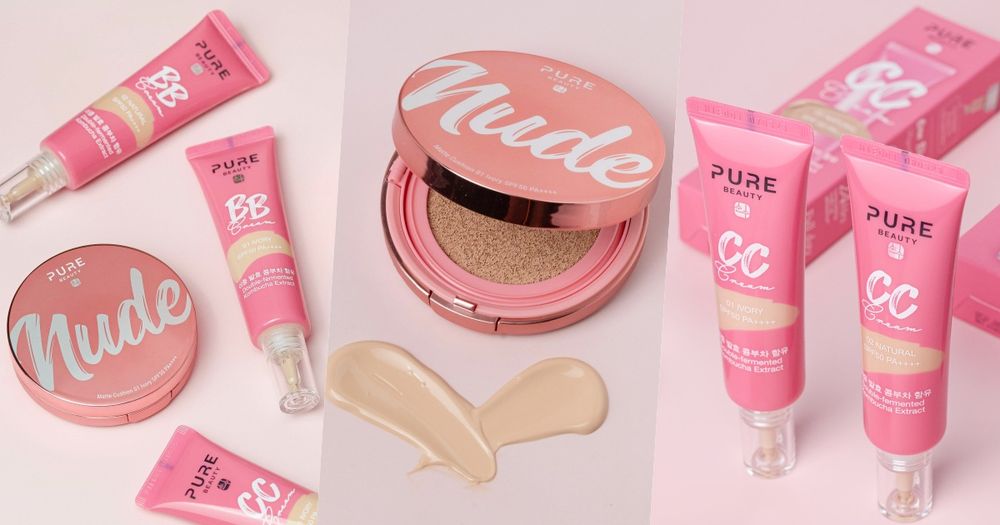 原生裸妝結合護膚哲學！韓國Pure Beauty韓淨萃「無瑕BB霜、潤色CC霜、柔霧氣墊」上妝同時保養，只在屈臣氏獨賣！-1