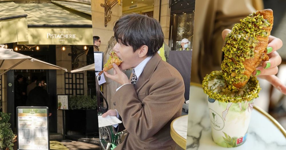 吃貨V上線！BTS泰亨時裝周後台狂嗑「開心果可頌」太可愛、必點同款甜點&推薦品項一次看！-7