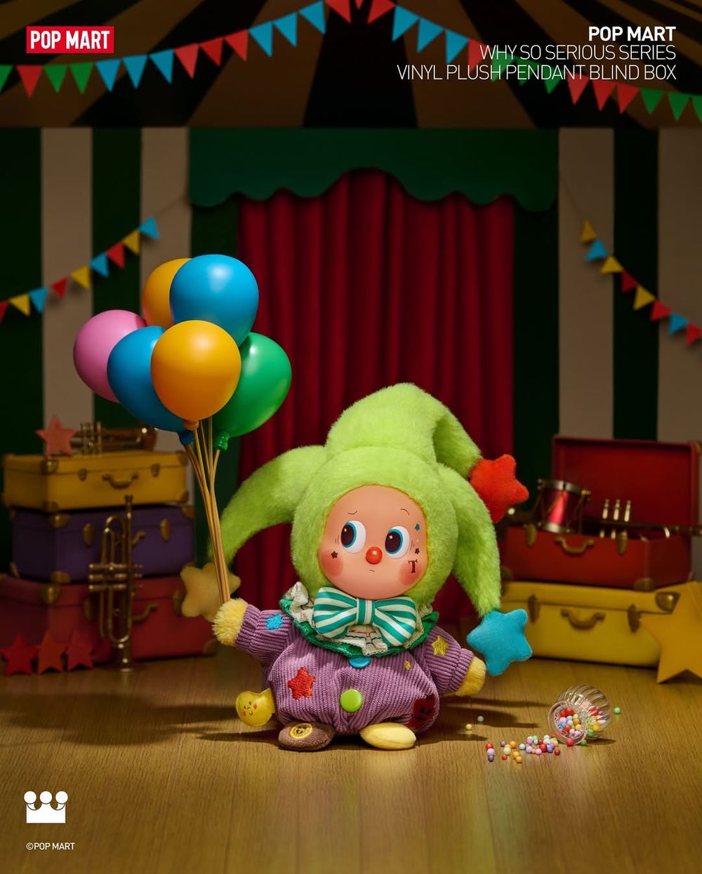 泡泡瑪特也推萬聖節限定盲盒！超Q「馬戲團系列」小丑LABUBU&星星人全都想收、還有限定CRYBABY要買！-8