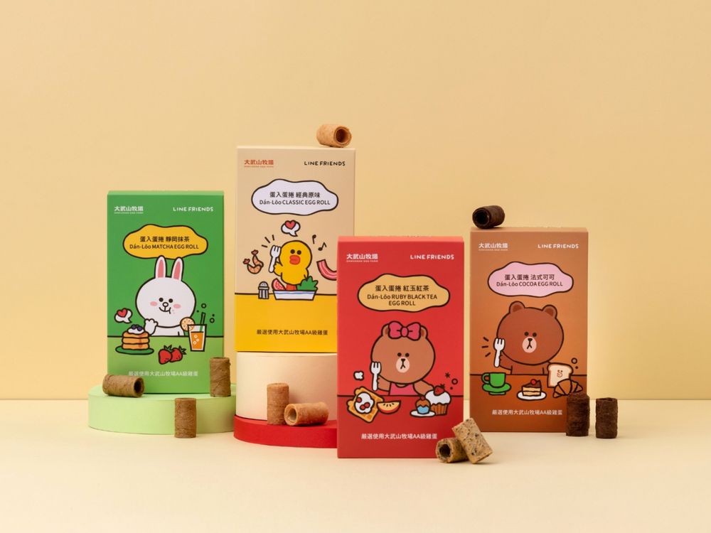 大武山牧場跟LINE FRIENDS聯名了！限定「熊大法式可可蛋捲」太欠買、「買這個」還送莎莉購物袋！-3