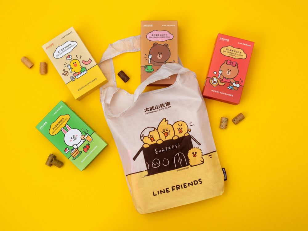 大武山牧場跟LINE FRIENDS聯名了！限定「熊大法式可可蛋捲」太欠買、「買這個」還送莎莉購物袋！-4