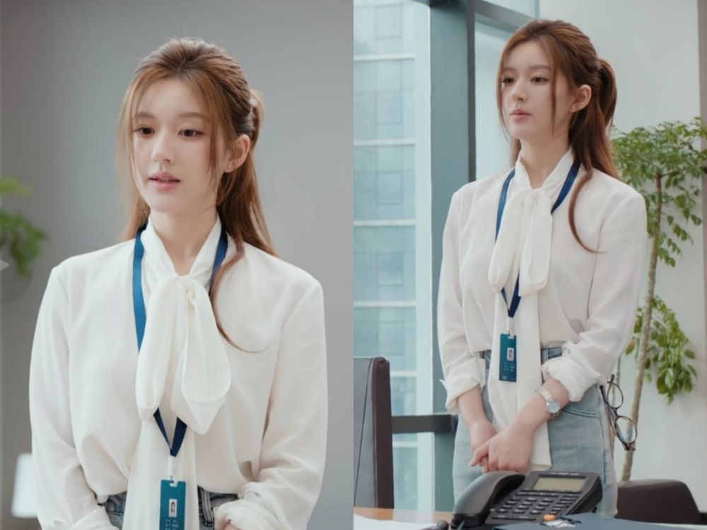 《許我耀眼》趙露思「許妍同款」職場穿搭靈感！幹練西裝、鬆軟套裝...每天都美得剛剛好！-3