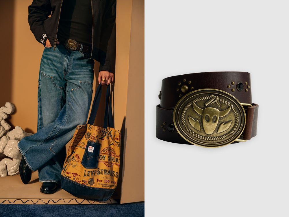 Levi’s玩具總動員聯名爆火！胡迪&翠絲「具象化穿搭」竟然這麼好看、角色絲巾必收藏！-17