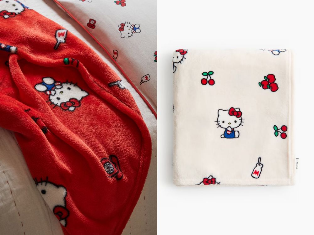 H&M跟Hello Kitty聯名推家居小物！超可愛「凱蒂貓馬克杯、Kitty絨毛抱枕」全都太想買！-3