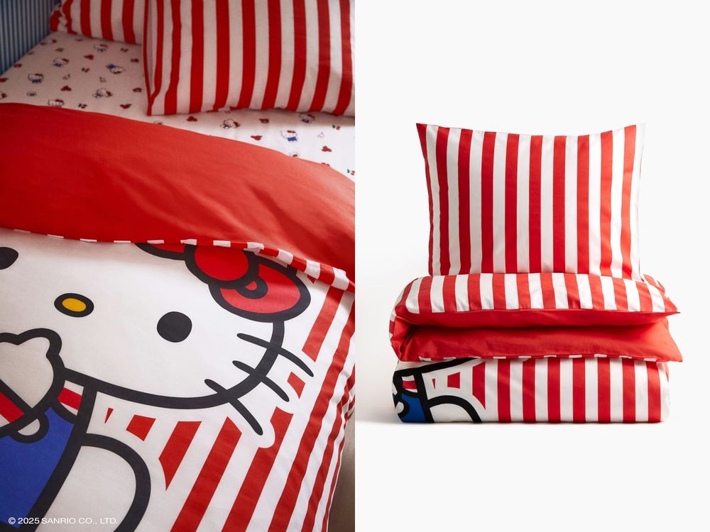 H&M跟Hello Kitty聯名推家居小物！超可愛「凱蒂貓馬克杯、Kitty絨毛抱枕」全都太想買！-8