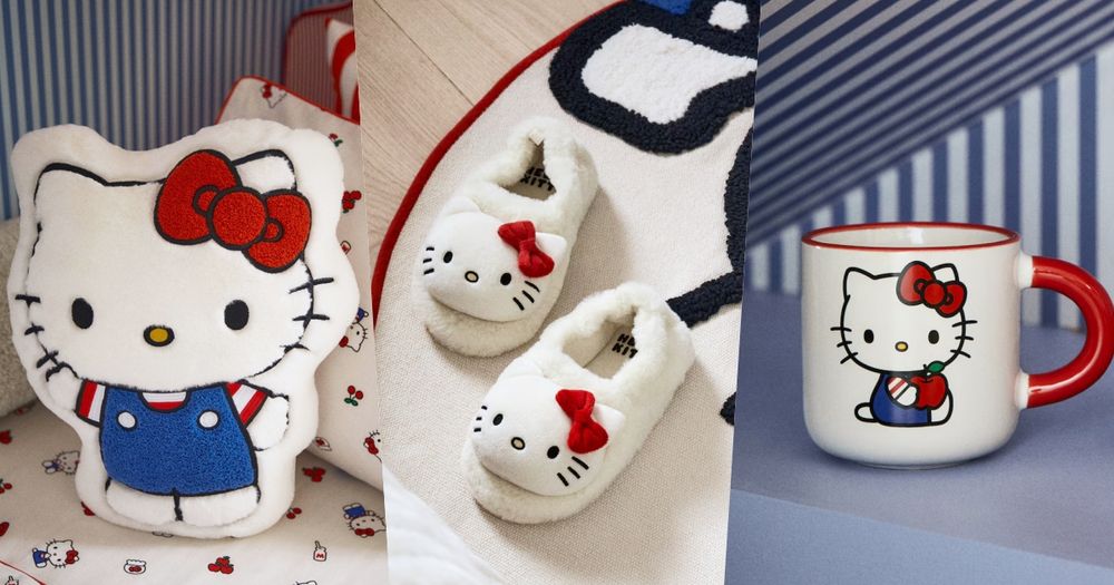 H&M跟Hello Kitty聯名推家居小物！超可愛「凱蒂貓馬克杯、Kitty絨毛抱枕」全都太想買！-14