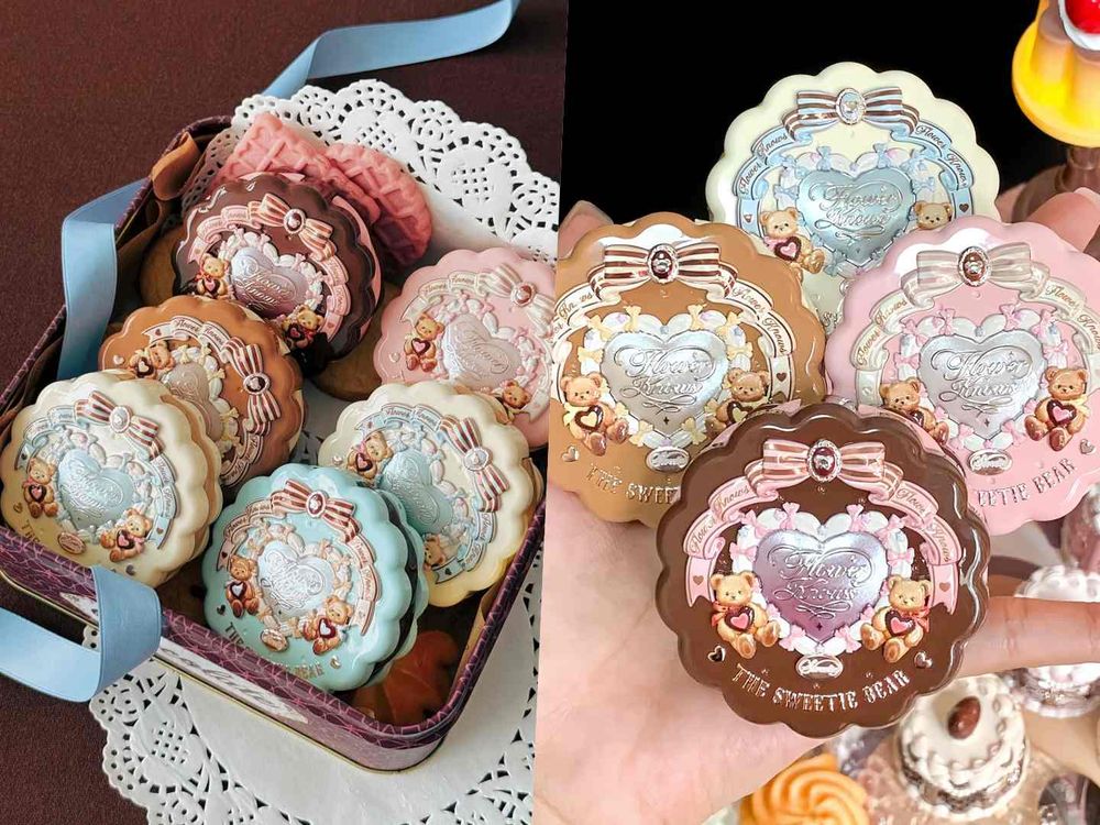 花知曉甜點小熊秋季限定彩妝，空降韓國聖水快閃！小餅乾腮紅、可露麗唇凍、建築眼影盤，掀起一波韓女甜美風暴！-10