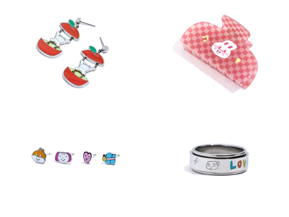 可愛到不行！vacanza聯名插畫noii noii小兔！掀蓋戒指超療癒、滿額再送萌系收納包！-5