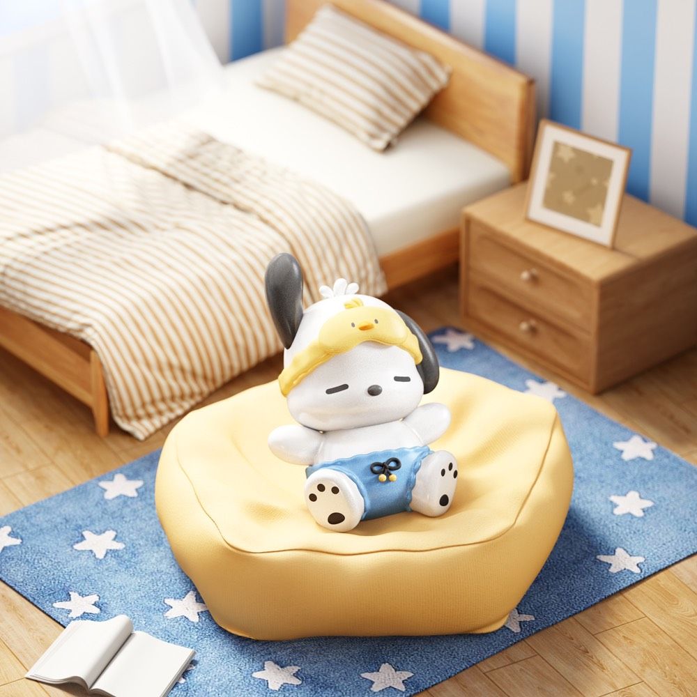 想跟布丁狗一樣軟爛！7-11開賣超Q「軟綿沙發系列」三麗鷗公仔、戴眼罩小可愛+迷你沙發太生火！-4
