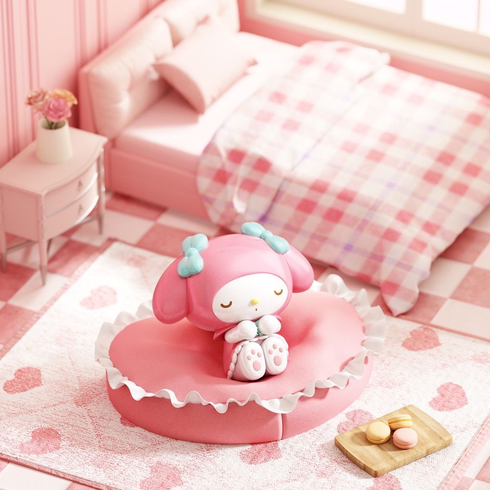 想跟布丁狗一樣軟爛！7-11開賣超Q「軟綿沙發系列」三麗鷗公仔、戴眼罩小可愛+迷你沙發太生火！-8