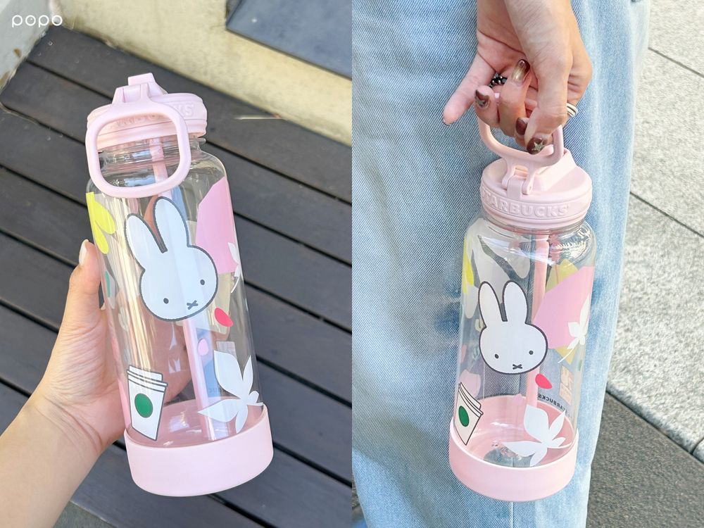 星巴克又跟米飛兔聯名啦！台灣限定「櫻花米飛兔冷水壺、店員米飛兔吊飾」全都太生火！-2