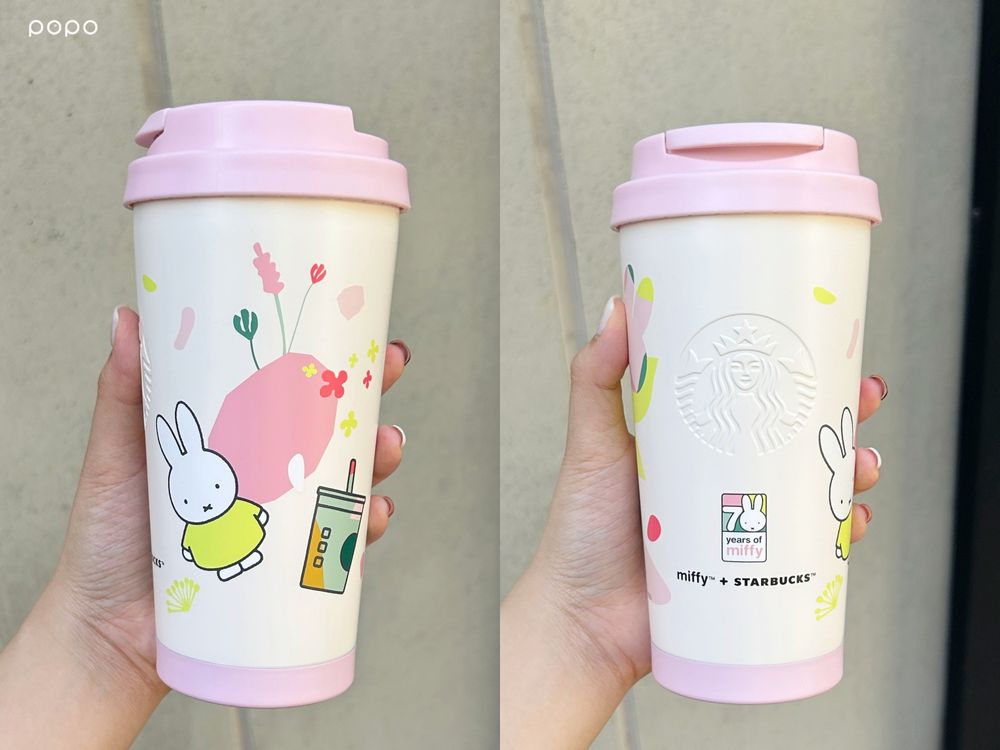 星巴克又跟米飛兔聯名啦！台灣限定「櫻花米飛兔冷水壺、店員米飛兔吊飾」全都太生火！-5