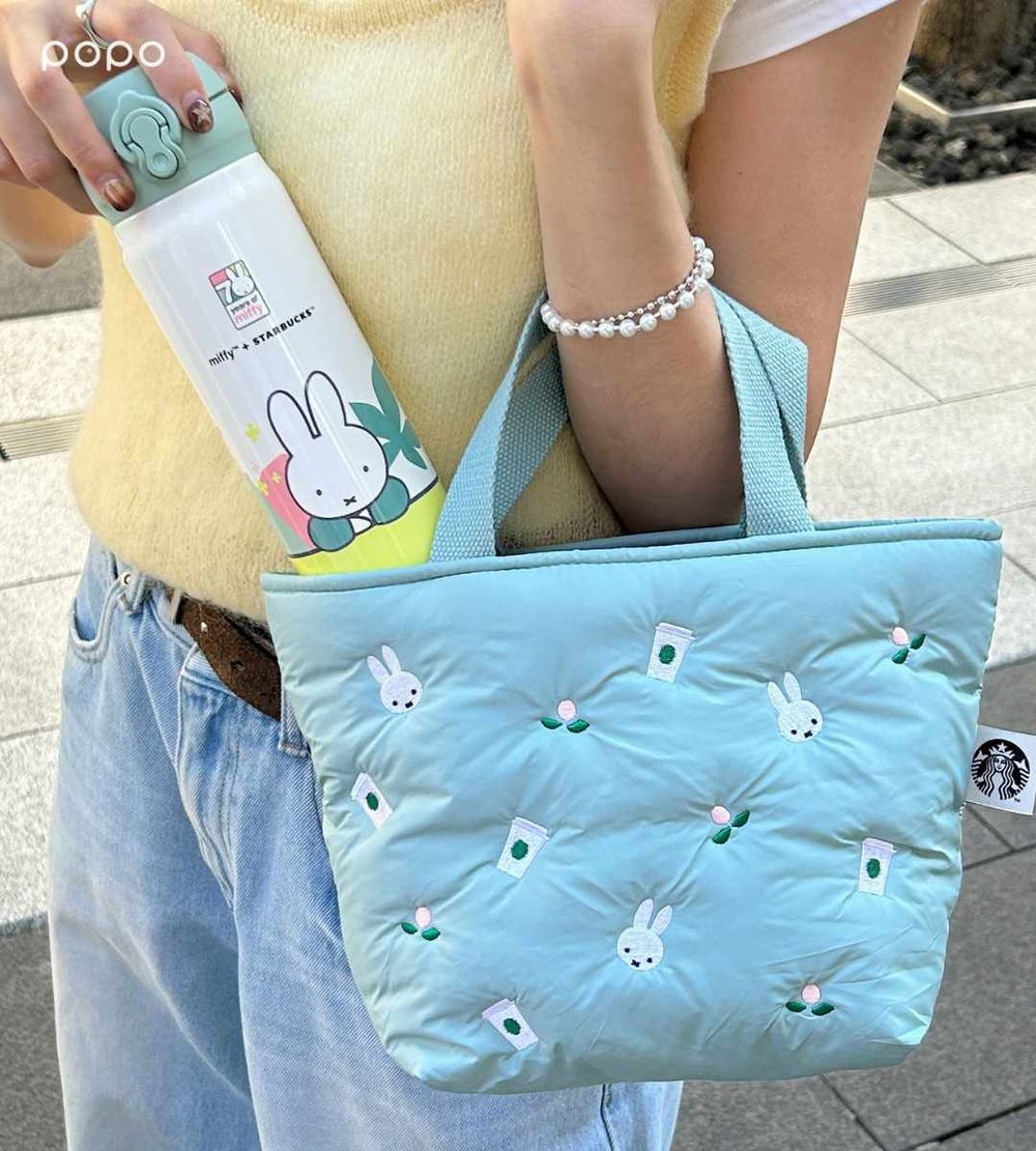 星巴克又跟米飛兔聯名啦！台灣限定「櫻花米飛兔冷水壺、店員米飛兔吊飾」全都太生火！-10