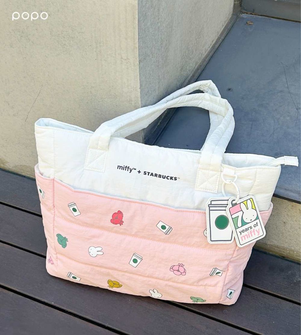 星巴克又跟米飛兔聯名啦！台灣限定「櫻花米飛兔冷水壺、店員米飛兔吊飾」全都太生火！-13