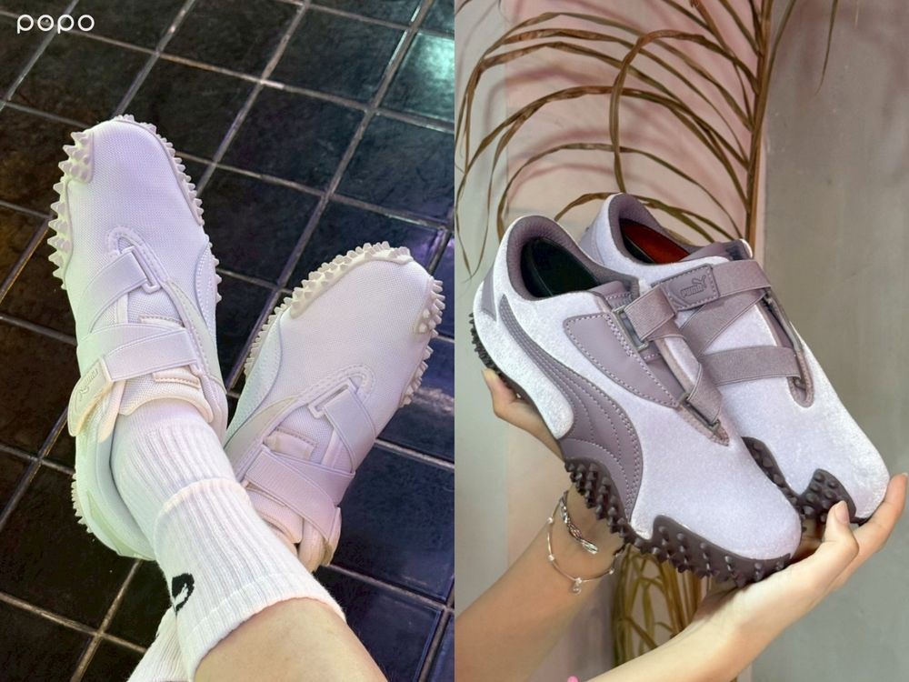 這雙默默大爆紅！PUMA怪獸鞋「薄底鞋+刺刺鞋底」王靜同款玫瑰粉必收！-16