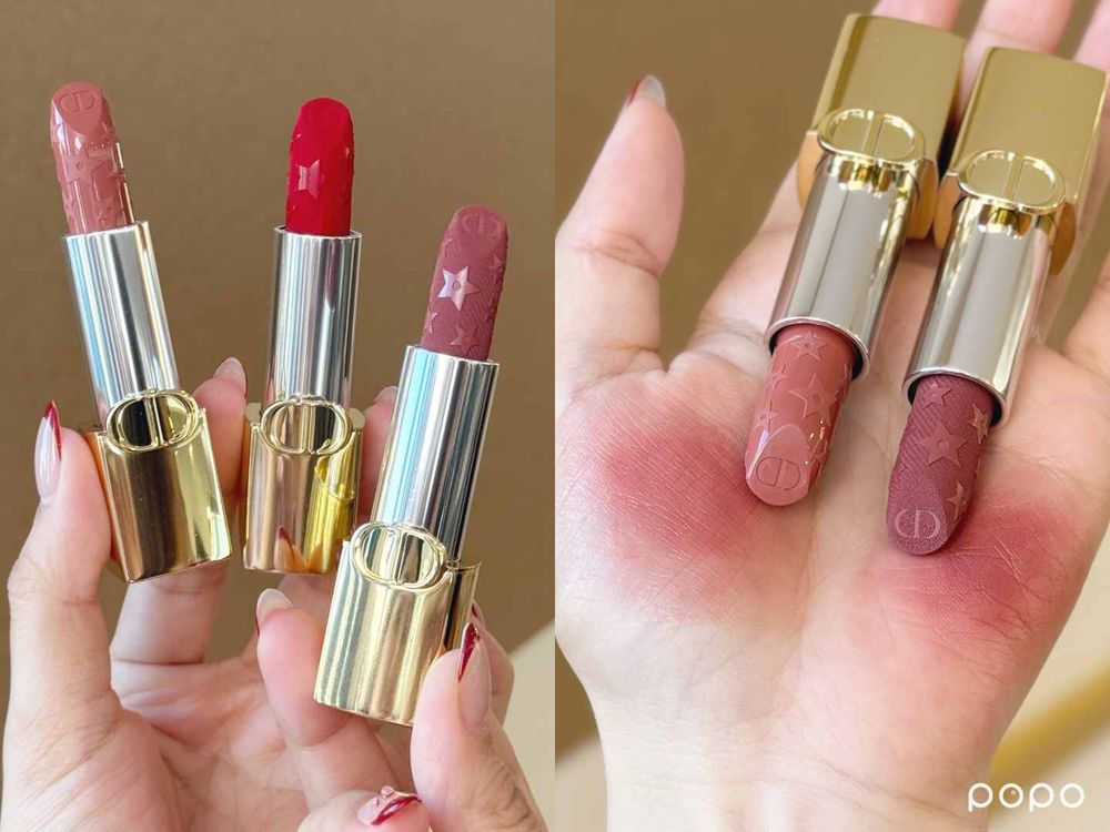 2025必擁有奢華唇彩首選！「迪奧雙頭唇釉」台灣開賣，奢華金色管身、繁星亮片膏體，柔霧星光＋晶瑩璀璨兩種唇妝一次Get！-8