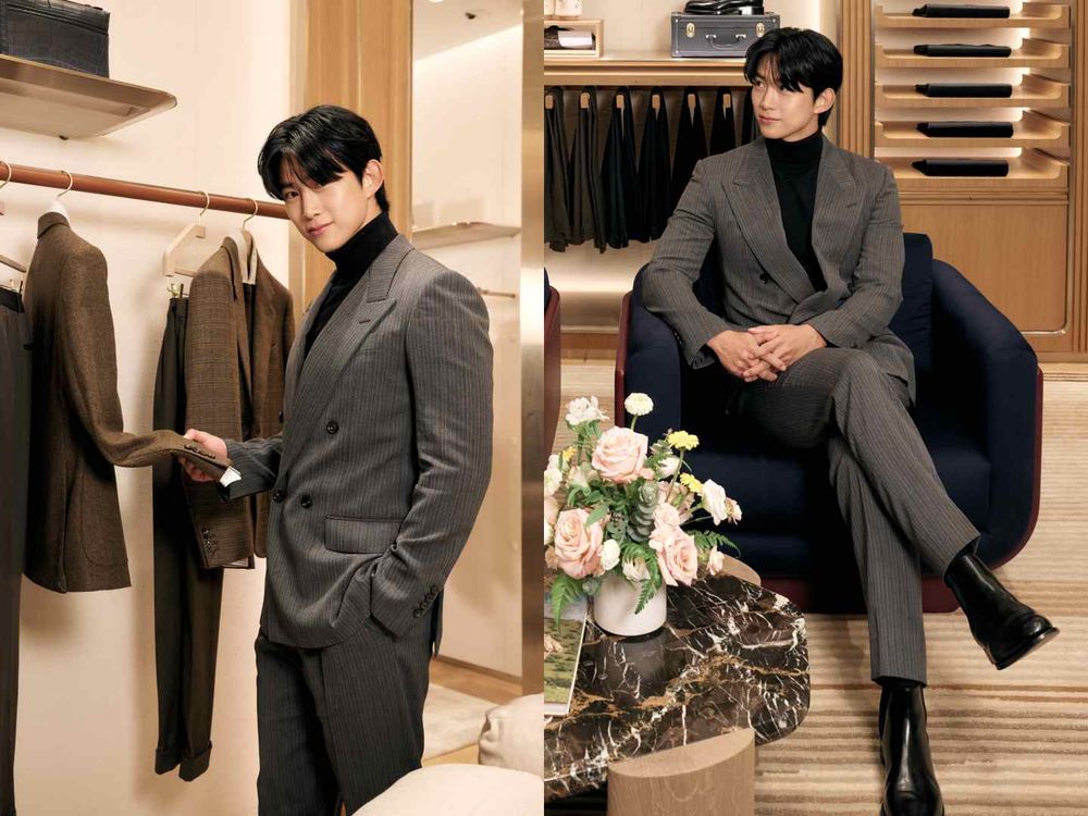 「元祖野獸」玉澤演本人超帥！降臨Loro Piana台北101活動！狂比愛心超寵粉、粉絲們幸福了！-5