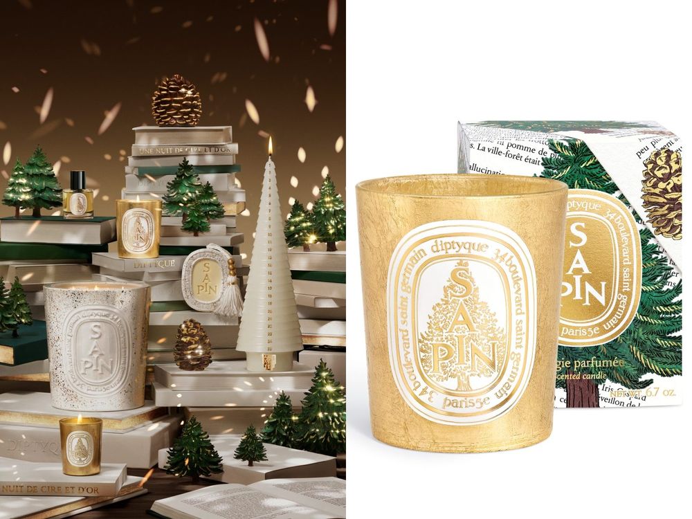 Diptyque「燭金夜語」2025聖誕限量系列開賣！冷杉香氛蠟燭、松果玻璃裝飾球、奢華倒數月曆必收！-4
