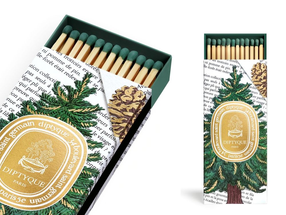 Diptyque「燭金夜語」2025聖誕限量系列開賣！冷杉香氛蠟燭、松果玻璃裝飾球、奢華倒數月曆必收！-6