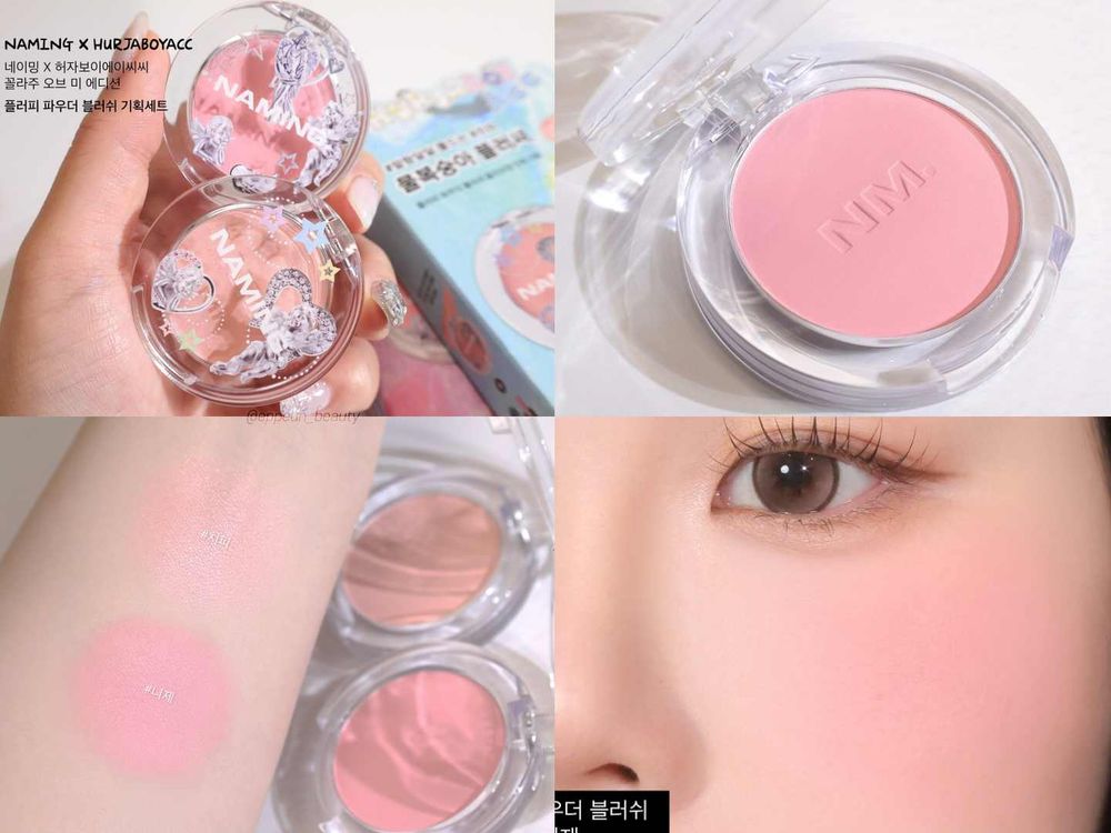 韓國美妝界最夢幻跨界聯名！NAMING.攜手潮流品牌「氣墊粉餅、Yuna同款腮紅」換上限量天使包裝，根本是藝術收藏品！-10