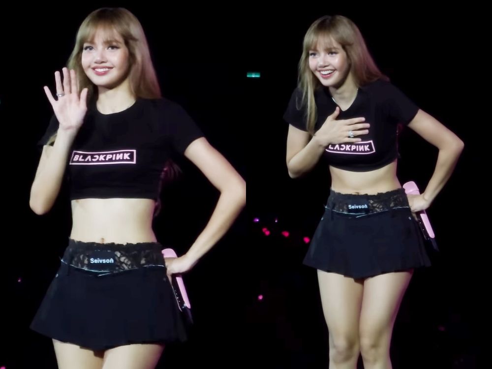 BLACKPINK高雄演唱會Lisa連兩天短裙都穿「台灣設計師品牌」全網：真的太用心！-4