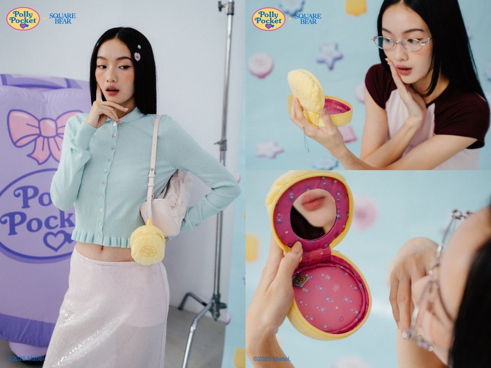 SQUAREBEAR攜手經典玩具品牌Polly Pocket！將「口袋裡的小宇宙」穿上身！-7