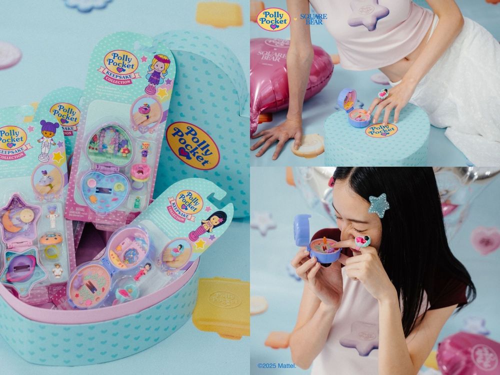 SQUAREBEAR攜手經典玩具品牌Polly Pocket！將「口袋裡的小宇宙」穿上身！-11