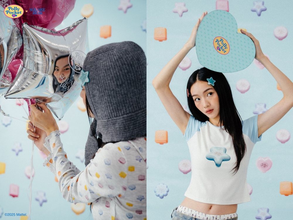 SQUAREBEAR攜手經典玩具品牌Polly Pocket！將「口袋裡的小宇宙」穿上身！-16