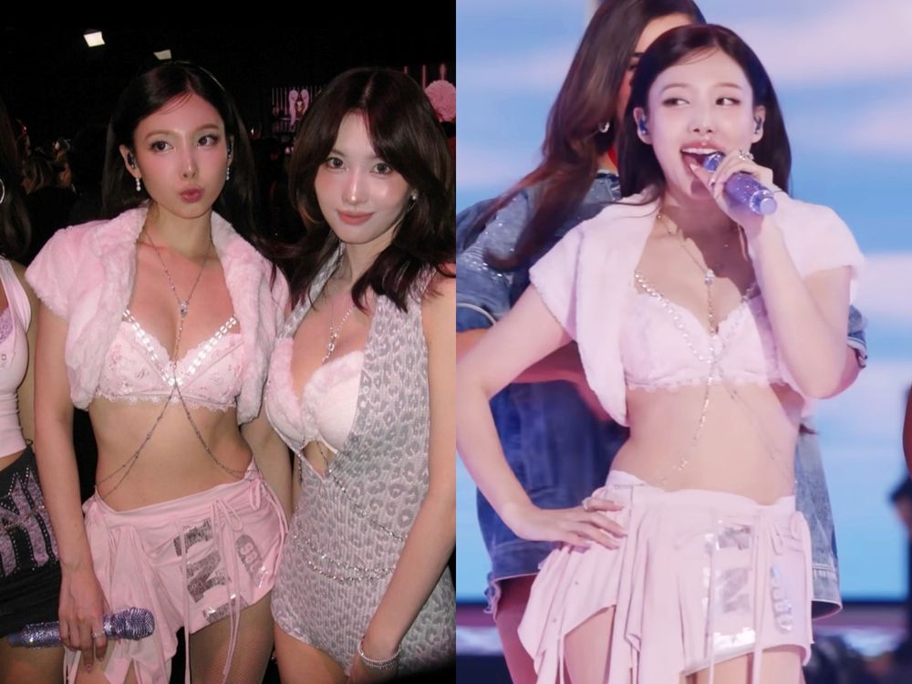 子瑜美胸深溝藏不住！TWICE維密大秀表演穿的「爆乳內衣」找到了、效果真的超好？！-2