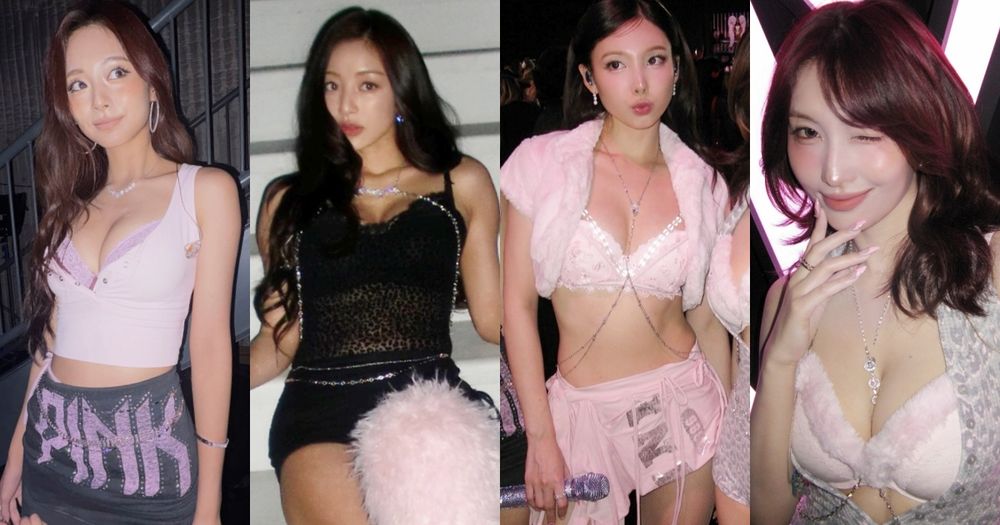 子瑜美胸深溝藏不住！TWICE維密大秀表演穿的「爆乳內衣」找到了、效果真的超好？！-12