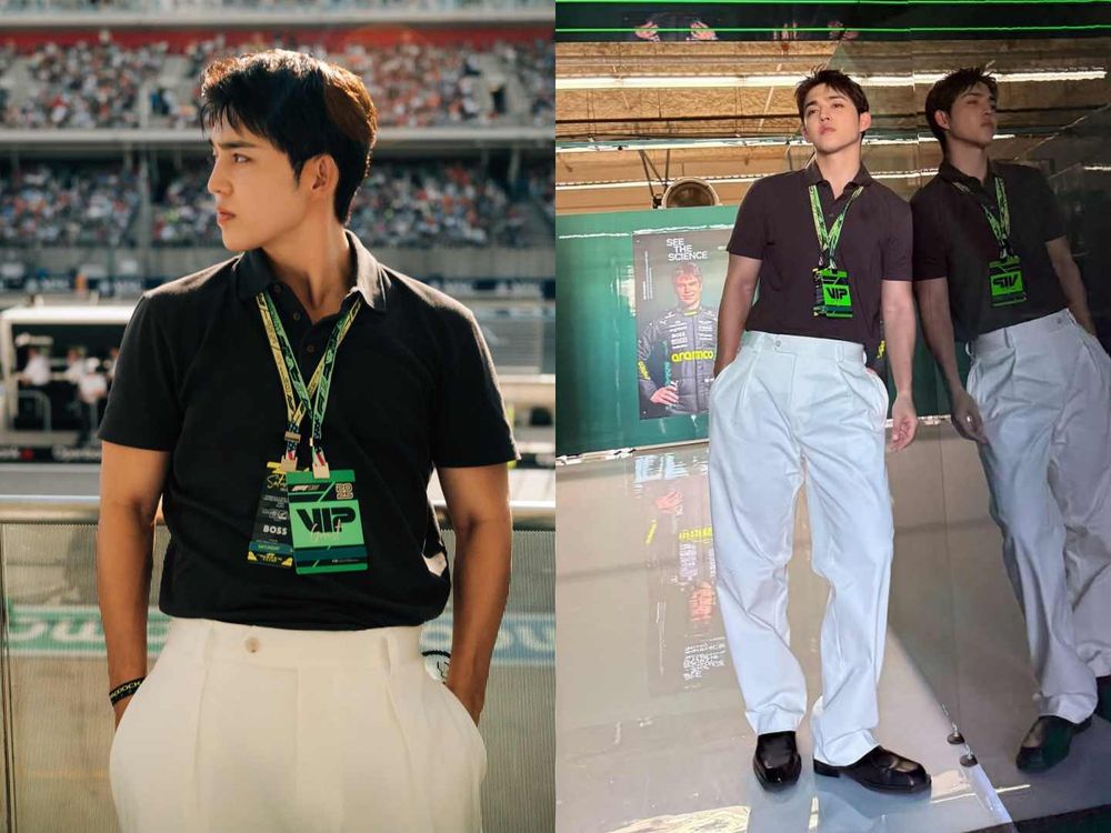 BOSS霸總去看F1！SEVENTEEN隊長S.COUPS穿貝克漢聯名現身！帥到忘了賽車在跑！-4