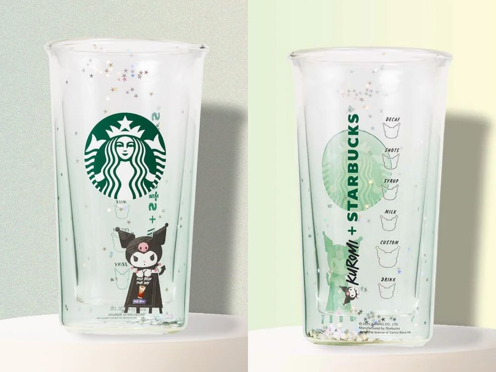 星巴克跟酷洛米聯名了！超Q「店員酷洛米玩偶、酷洛米&巴庫冷水杯、絨毛卡套」全都太想要！-3