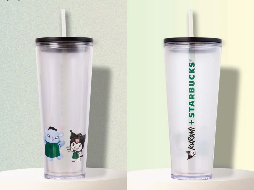 星巴克跟酷洛米聯名了！超Q「店員酷洛米玩偶、酷洛米&巴庫冷水杯、絨毛卡套」全都太想要！-5
