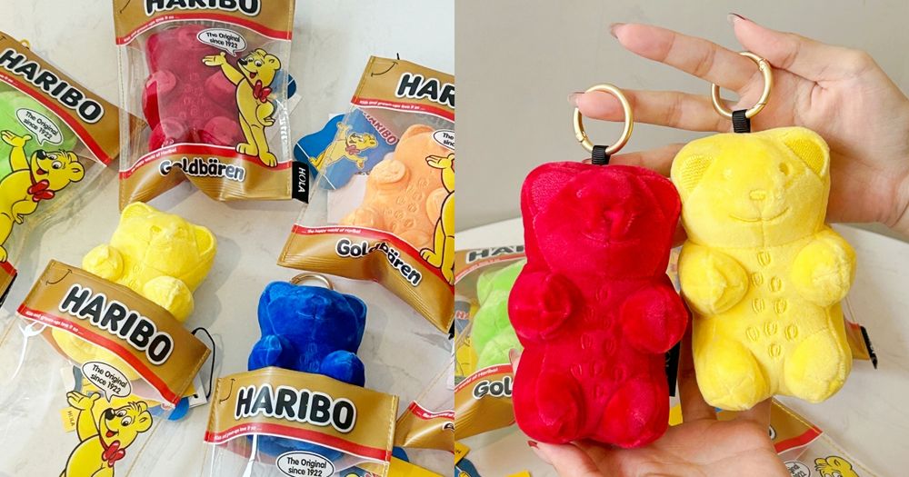 HOLA×HARIBO小熊軟糖聯名回來了！超可愛「小熊軟糖絨毛吊飾+娃包組」六種顏色都想帶回家！-1