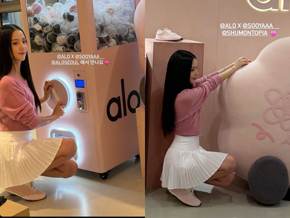 Jisoo來台灣腳上穿的原來是這雙！alo聯名芭蕾粉薄底鞋！整雙都是小巧思、誰能不心動？-7