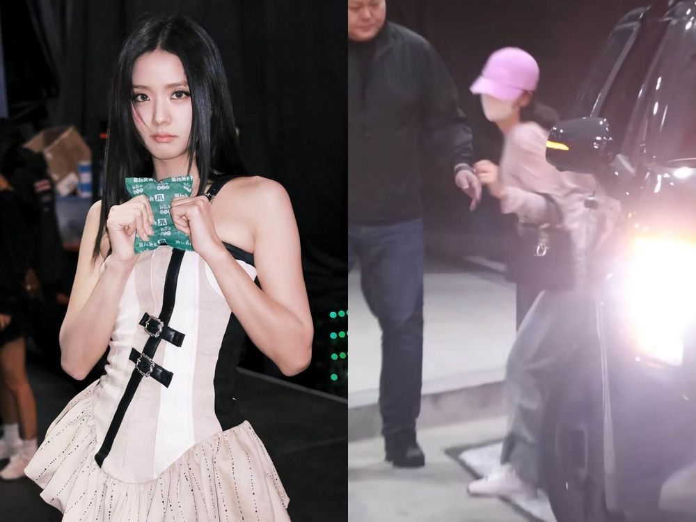 Jisoo來台灣腳上穿的原來是這雙！alo聯名芭蕾粉薄底鞋！整雙都是小巧思、誰能不心動？-9