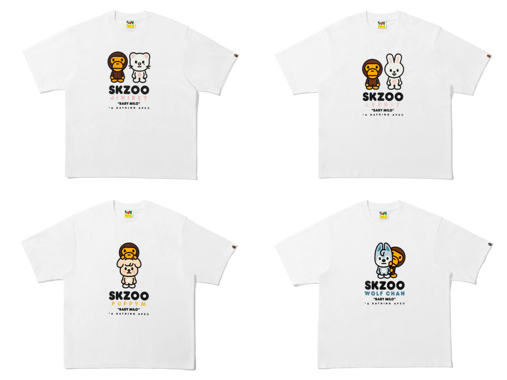 STAY們直接發瘋！BAPE驚喜聯手Stray Kids！巡演「同款外套、Logo上衣」帥到必收！-9