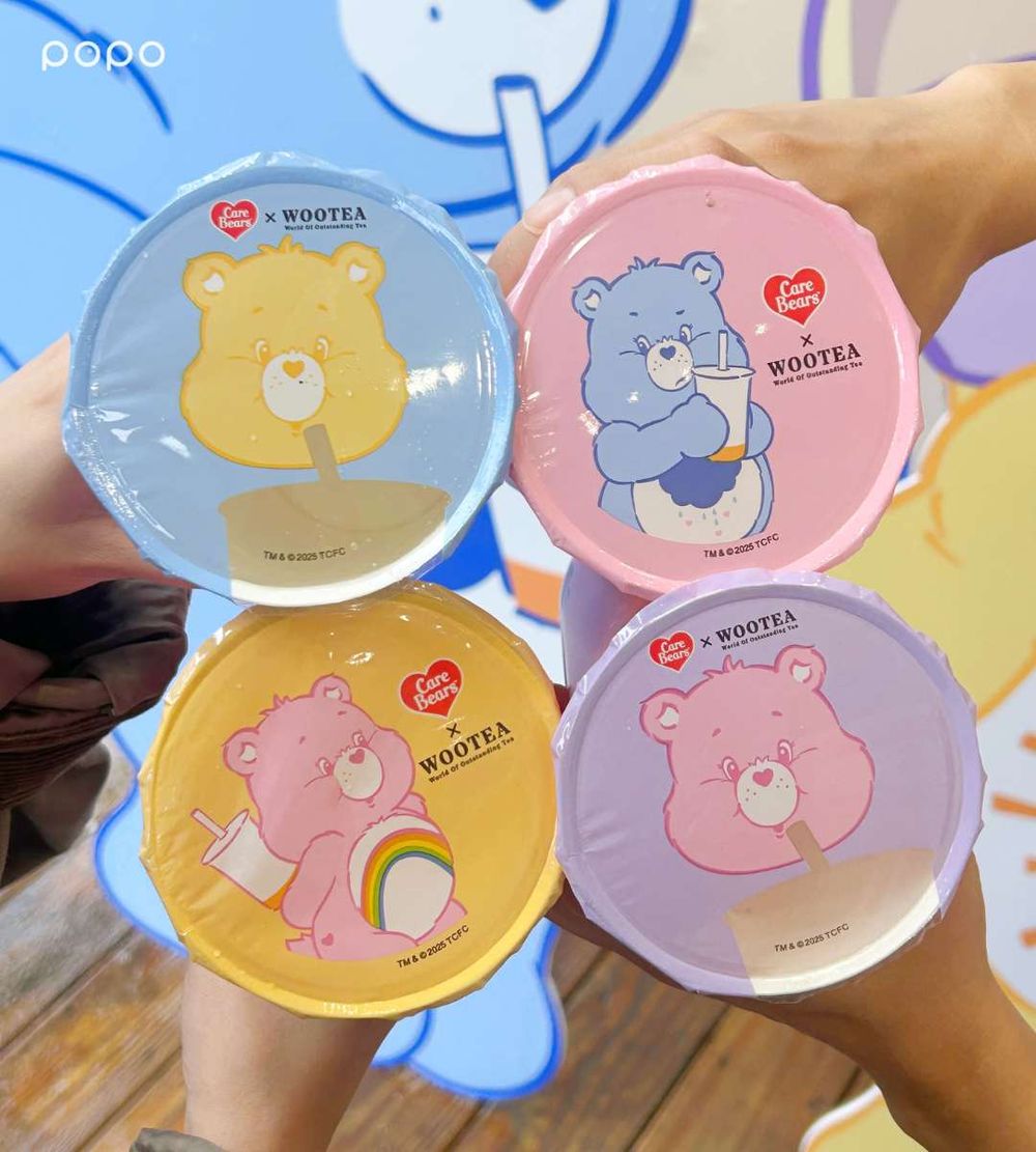 五桐號跟Care Bears聯名了！5款彩虹熊飲料杯可愛發瘋、還有「絨毛髮帶&飲料提袋」聯名周邊要買！-5